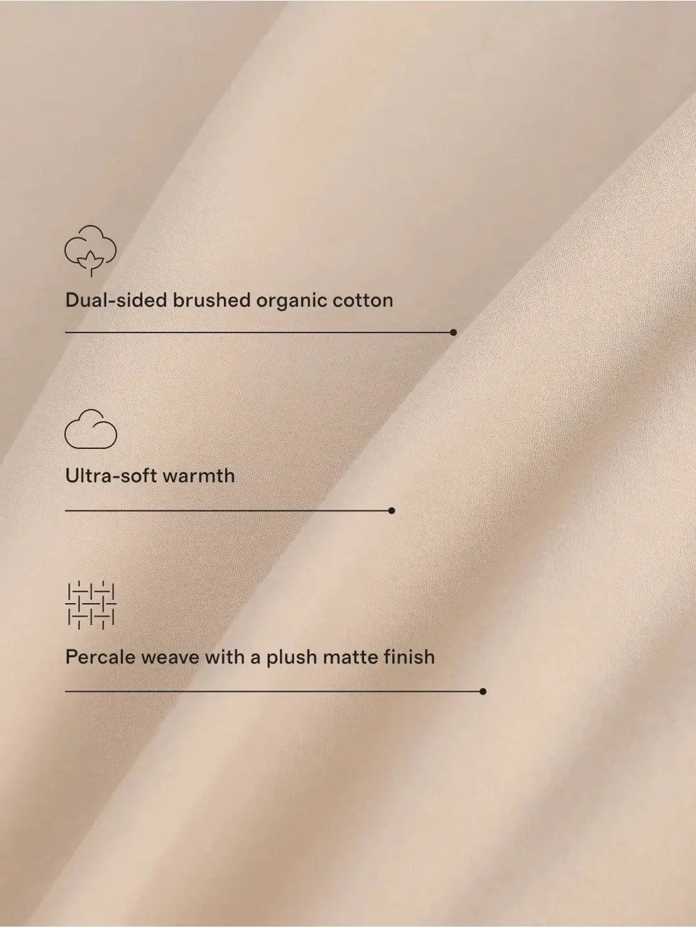 Quince 100% Organic Cotton Sheet Set KING size IVORY - NEW
